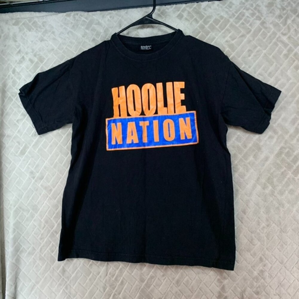 Gemrock T-Shirt Adult L Black Hoolie Nation Graphic Short Sleeve Classic Fit